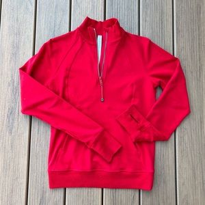 Lululemon Scuba Half-Zip in Red